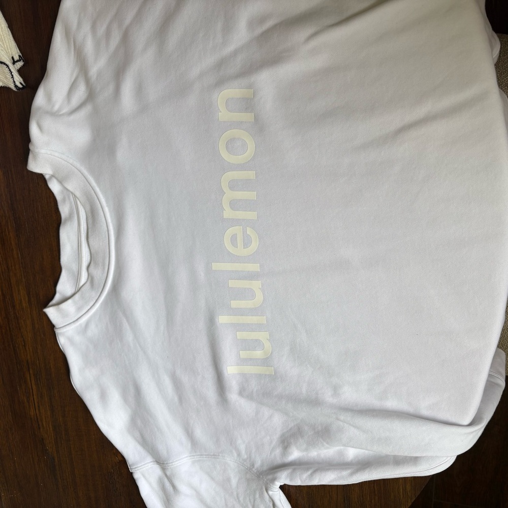 Lululemon White Sweatshirt